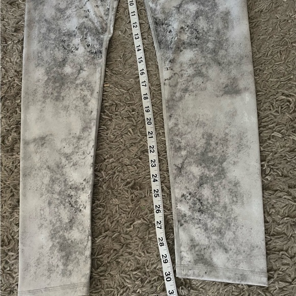 Saucony Athletic Pants Womens Size M Gray Splatter Paint Mid Rise Pull On L - Picture 2 of 6